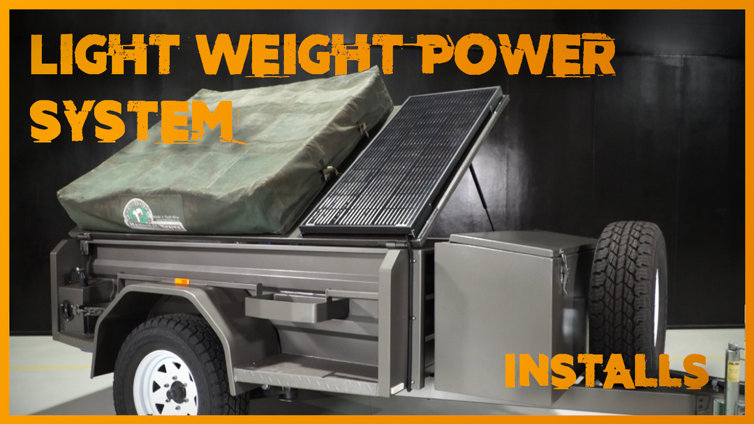 Lightweight Power System on a Camper Trailer