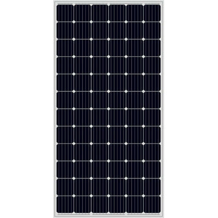 a close up of the black solar panel used in the Solar Pump Install